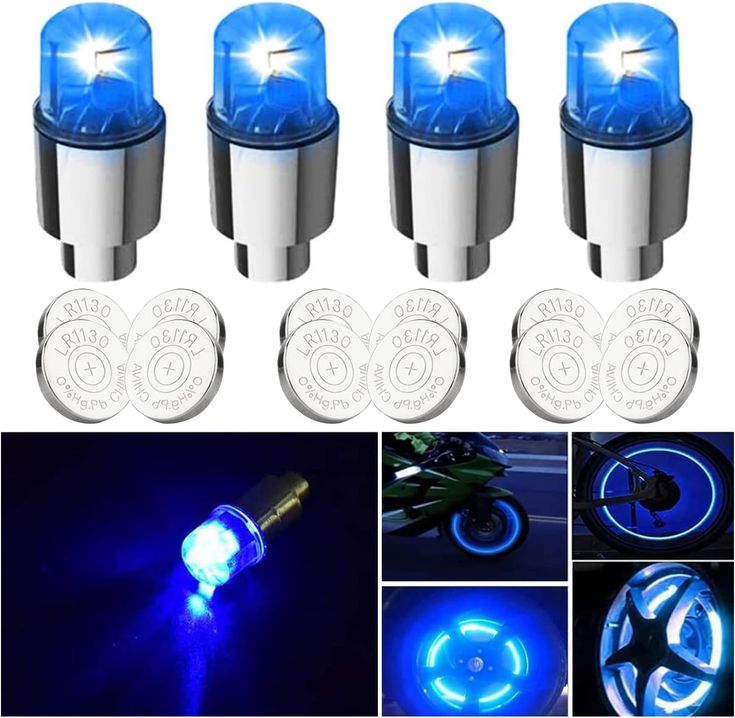 valves LED lumineuses pour roues