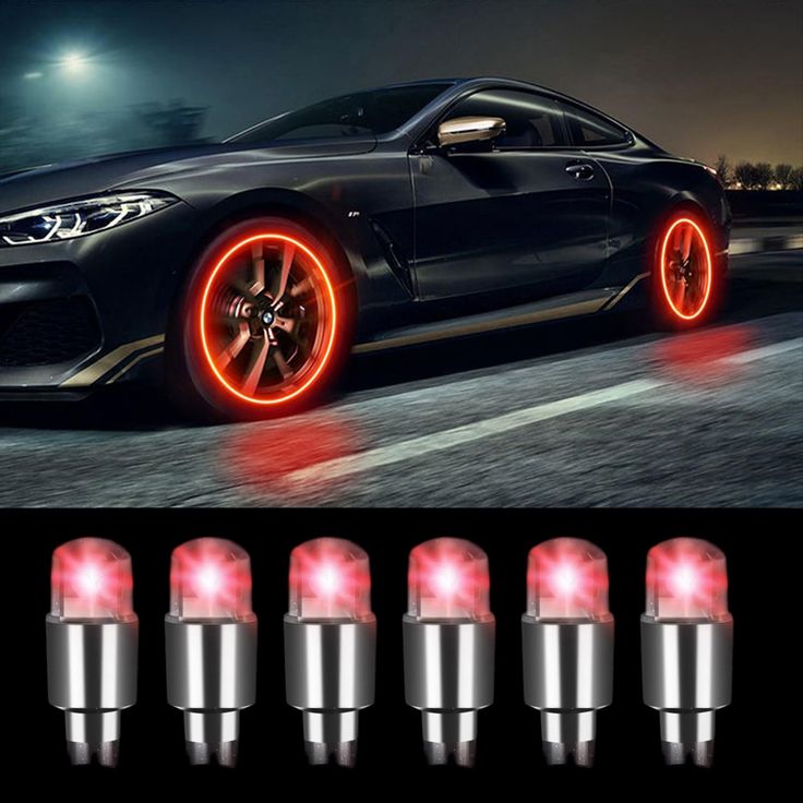 valves LED lumineuses pour roues