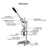 Stainless Steel Citrus Fruits Squeezer Orange Lemon Juicer Lemon Fruit Pressing Machine Press Juicer Home commercial