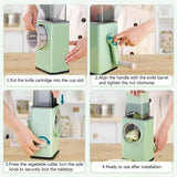 Multifunctional Roller 3 in 1 Vegetable Cutter Slicer Carrot Potato Chopper Machine Rotary Cheese Grater Kitchen Accessorie Tool