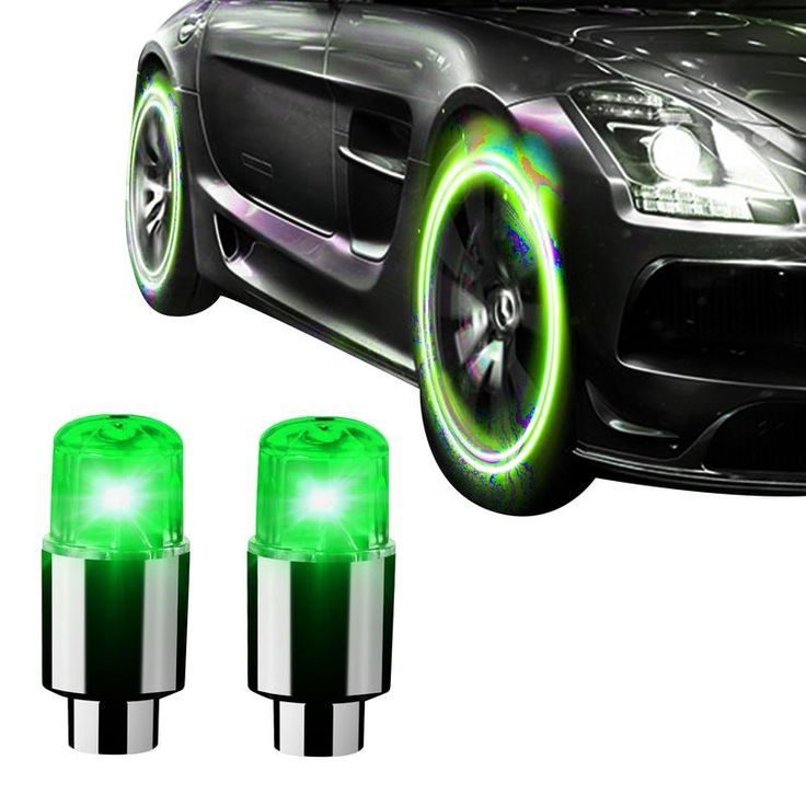 valves LED lumineuses pour roues
