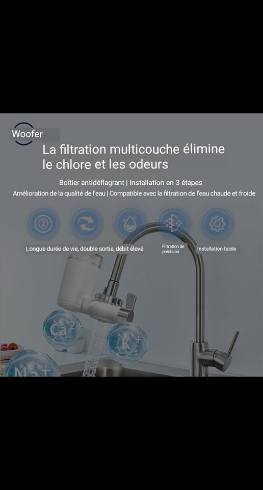 Filtre à Eau pour Robinet – Purificateur Instantané Haute Performance