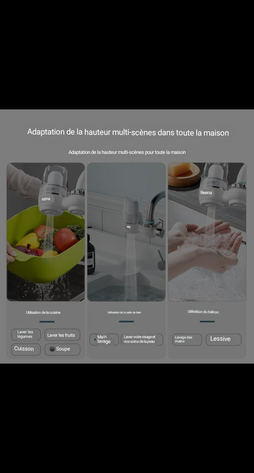 Filtre à Eau pour Robinet – Purificateur Instantané Haute Performance