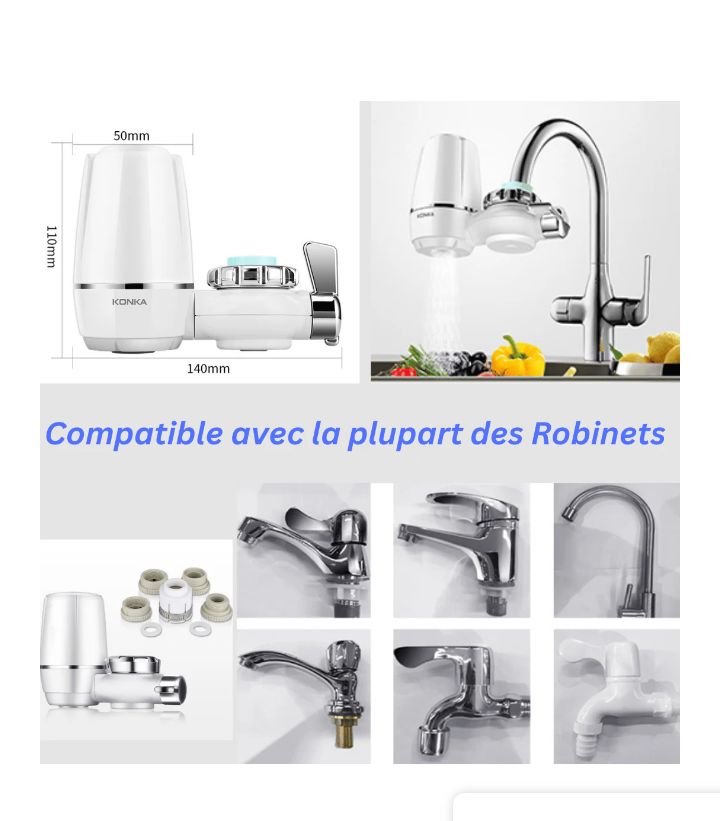 Filtre à Eau pour Robinet – Purificateur Instantané Haute Performance