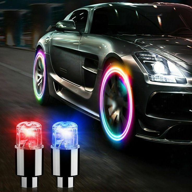 valves LED lumineuses pour roues